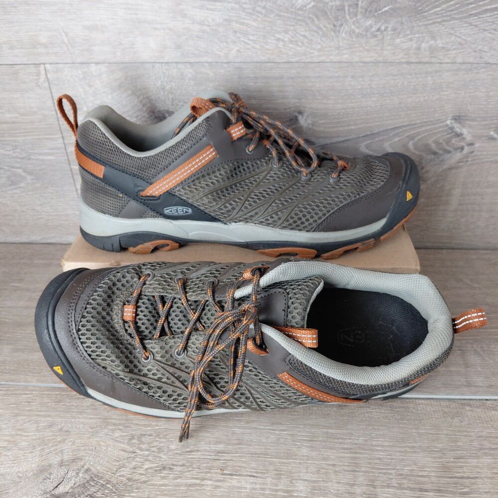 KEEN Marshall WP Hiking Shoes Mens 11.5 Brown Waterproof Low Top Outdoor Sneaker